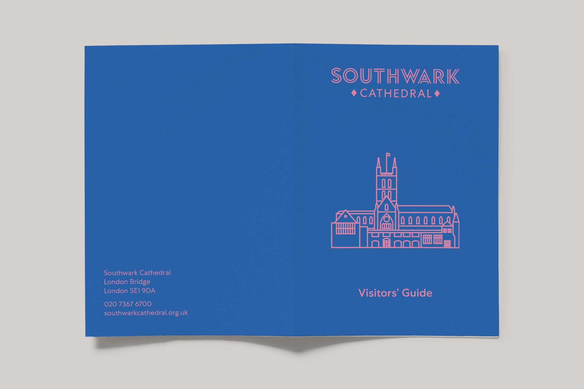 Visitors guide for Southwark Cathedral (front and back cover)